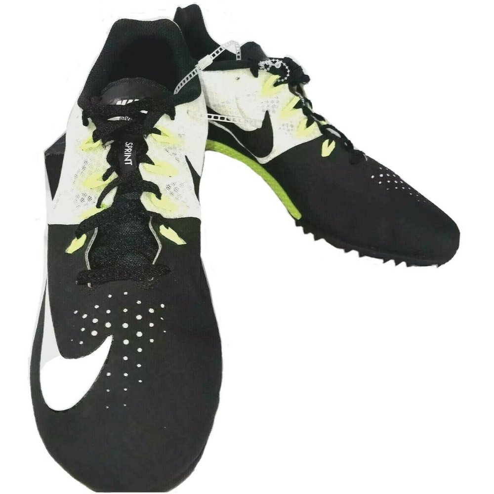 Nike Zoom Rival M8 Mens Sz 12.5 Black Multi Color Track Racing 806555-413 Cleats